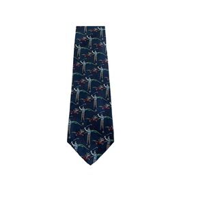 Vintage Novelty Tie By Corner Stone Silk Men's Mulitcolor Golf  Theme